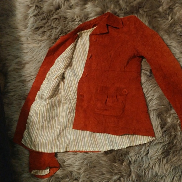 ❄John Carlisle red suede jacket - Picture 4 of 7